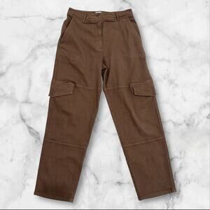 Aritzia Wilfred Free Cargo Straight Leg Brown Size 8